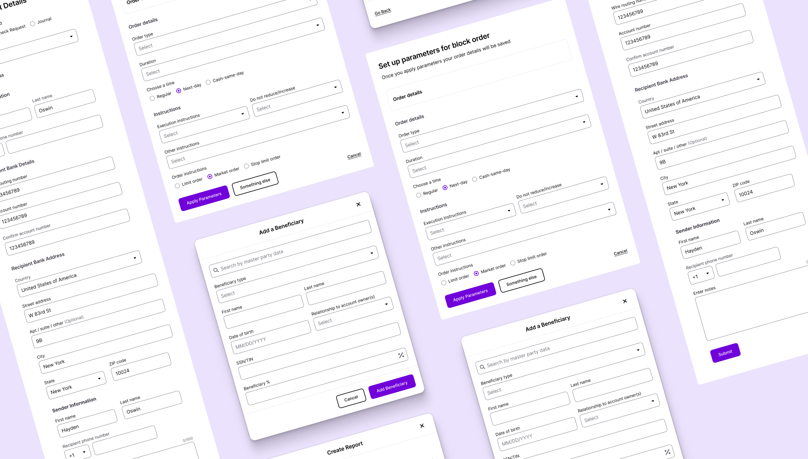 Wove design system forms