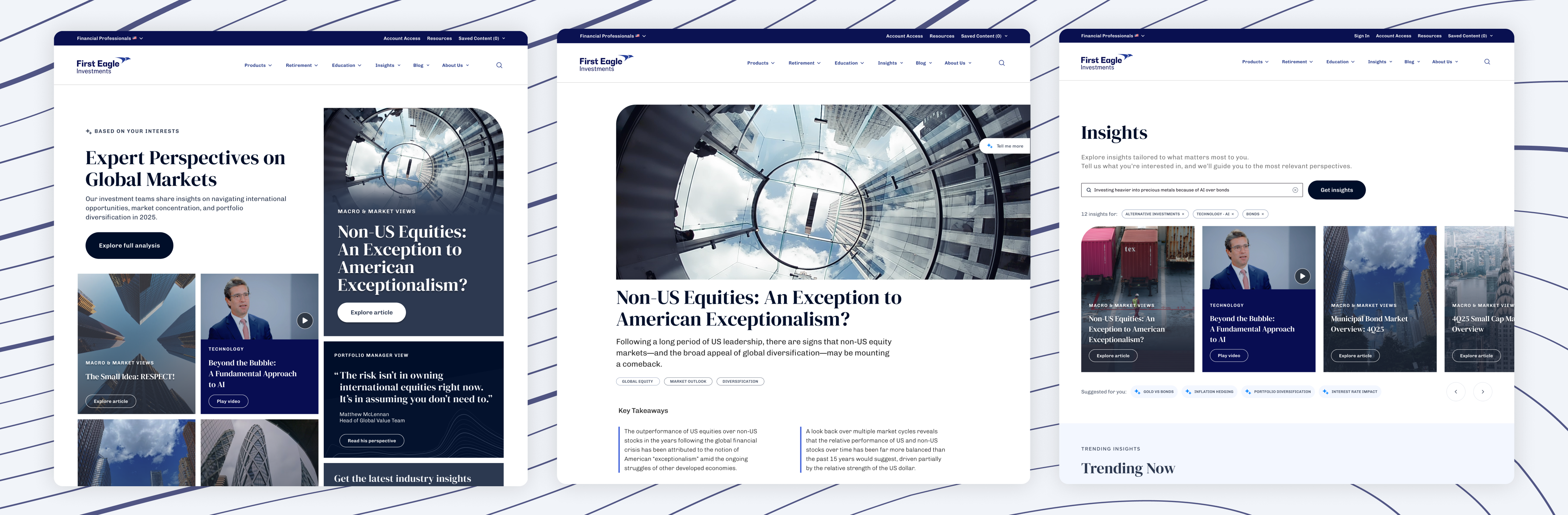 First Eagle Investments before and after redesign